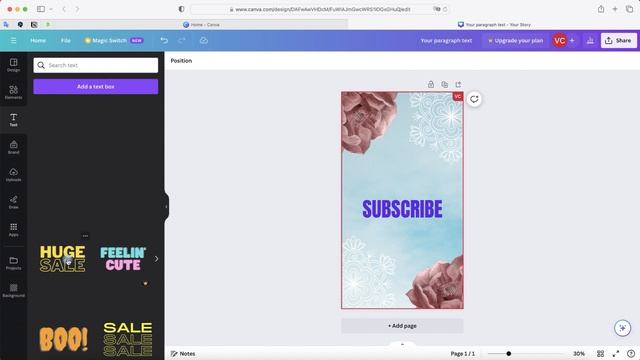 Как добавить текст в Canva смотреть онлайн