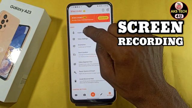 How To Screen Recording in Samsung A23 | Samsung Galaxy A23 में Screen Recording कैसे करें | смотреть онлайн
