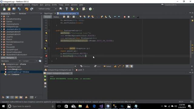 JAVA : How To Create Instagram Logo смотреть онлайн