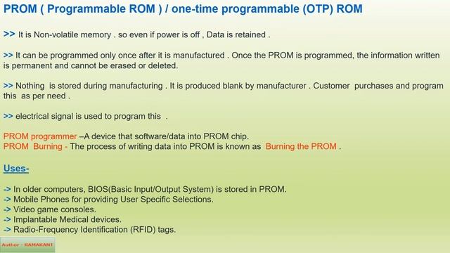 PROM in hindi | Programmable Read Only Memory (PROM) | OTM ROM | Difference b/w MROM and PROM | смотреть онлайн