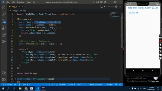 Tutorial#18 | Object Property Assignment in JS | React Native Tips and Tricks | Urdu/Hindi смотреть онлайн