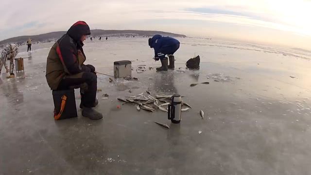 Бешенный клёв в заповеднике очень много рыбы! Ловим рыбу на мормышки в Тавричанском Лимане. смотреть онлайн