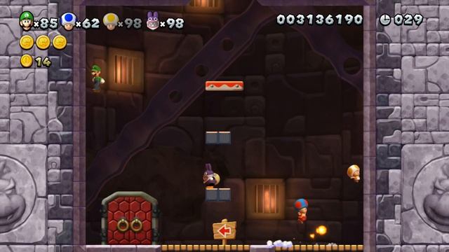 New Super Luigi U - 6-Fortress: Sumo Bro's Spinning Tower смотреть онлайн