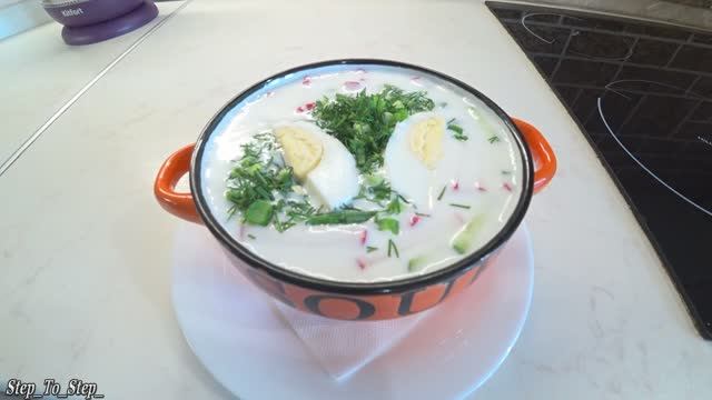 КАК сделать ОКРОШКУ вкусно? Летний холодный СУП. смотреть онлайн