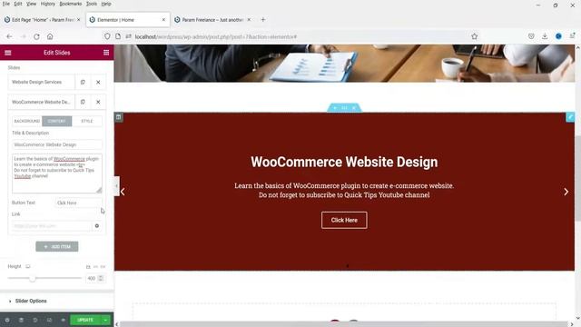 How To Design Elementor Slider With Text And Image | Elementor Slider Tutorial