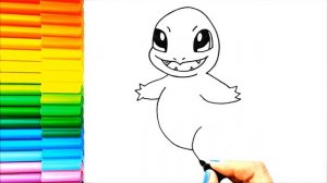 Рисунок покемона Чармандера - Рисунок персонажей покемонов - Как нарисовать Чармандера