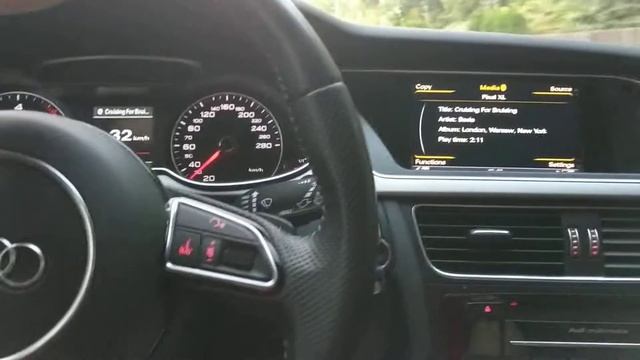 Audi A4 B8 2014 2.0 TDI Active Sound System , slow speed exhaust sound смотреть онлайн
