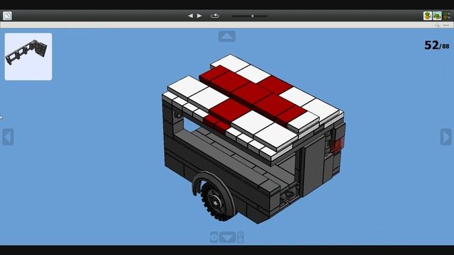 Lego WWII German Opel Blitz Ambulance Instructions смотреть онлайн