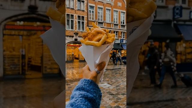 4 СЕКРЕТА бельгийской картошки фри! ? #бельгия #уличнаяеда #фастфуд #фактыобельгии смотреть онлайн