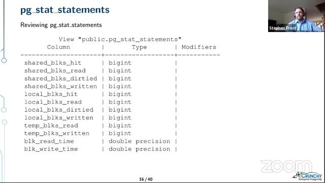 Find your slow queries, and fix them! - Stephen Frost: PGCon 2020 смотреть онлайн