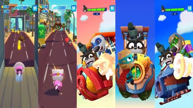 Talking Tom Hero Dash - Discover All The Heroes - Helloween - Full Walkthrough - Bosses TWNBYFGCD смотреть онлайн