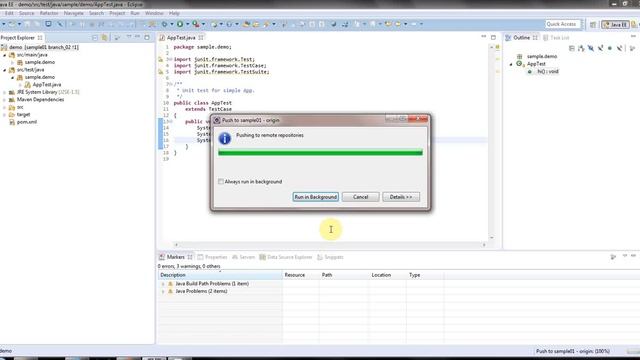 Create Branch on Git & use it on Eclipse смотреть онлайн