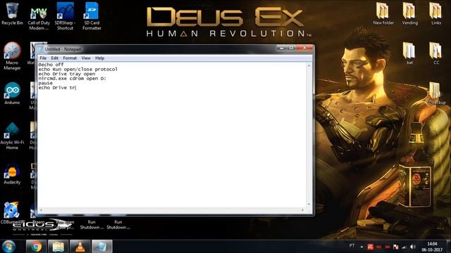Open and close CD/DVD drive tray using command prompt смотреть онлайн