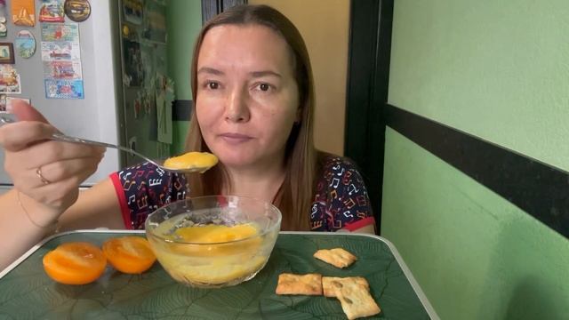 Мукбанг , тыквенный суп пюре