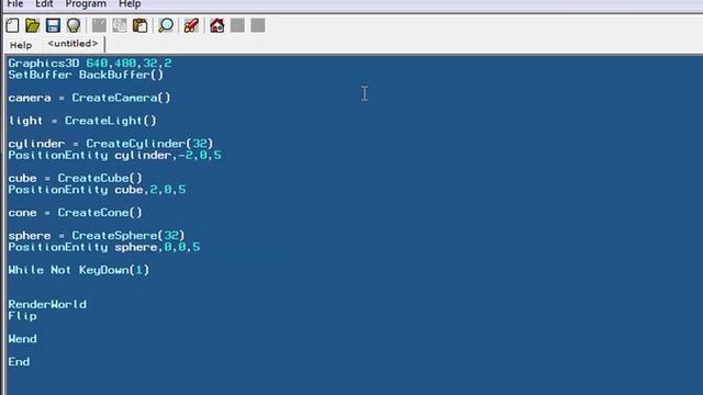 Blitz3D Tutorial - 2 - Primitive Objects смотреть онлайн