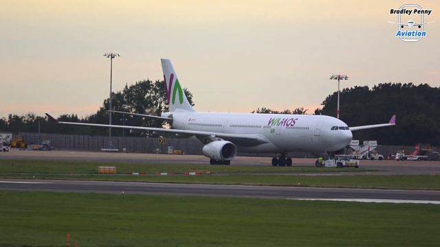 WAMOS AIR A330 Operating For TUI - CLOSE UP Departure From BRISTOL AIRPORT (BRS) - A330, A320, B737 смотреть онлайн