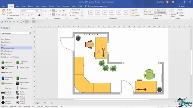Aligning Shapes In Microsoft Visio 2019