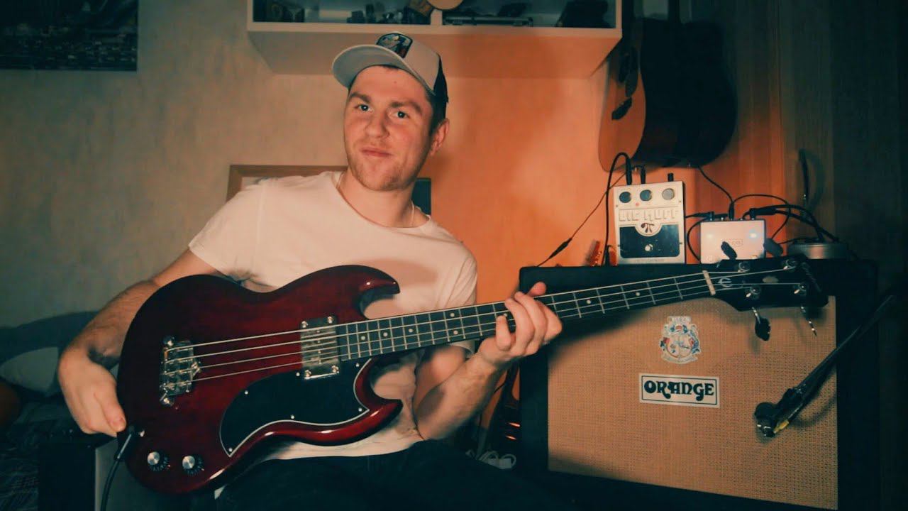 Бас-гитара в гитарный комбик с перегрузом | Epiphone EB-0, Big Muff, Orange CR120, Bite My Head Off смотреть онлайн