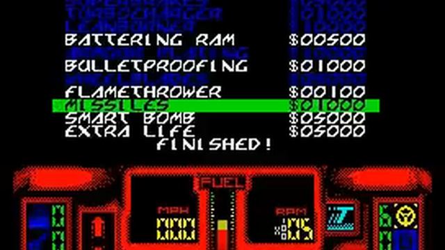 Overlander Walkthrough, ZX Spectrum