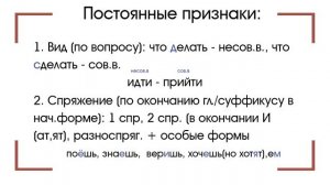 6 класс. Морфологический разбор глагола