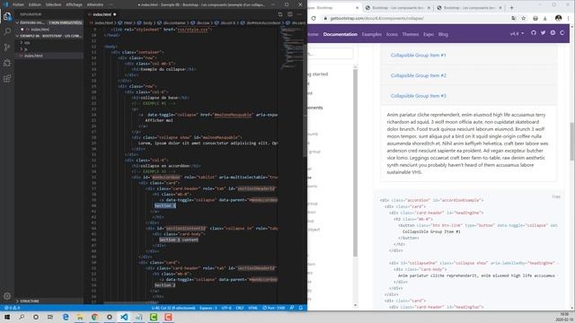 4202W5 - Semaine#4 - Bootstrap - Les composants (exemple d'un collaspe) смотреть онлайн