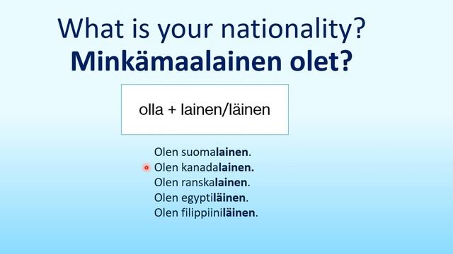 Finnish Lesson 9: Nationalities, Countries and Languages - Kansalaisuus, maa ja kieli смотреть онлайн