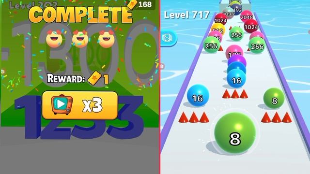 Ball Run Infinity 2048 vs Number Master Run and Merge Gameplay Walkthrough Mobile New Update Part # смотреть онлайн