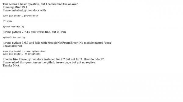 How to install python-docx for Python3?