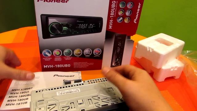 Автомагнитола Pioneer MVH-180UBG. смотреть онлайн