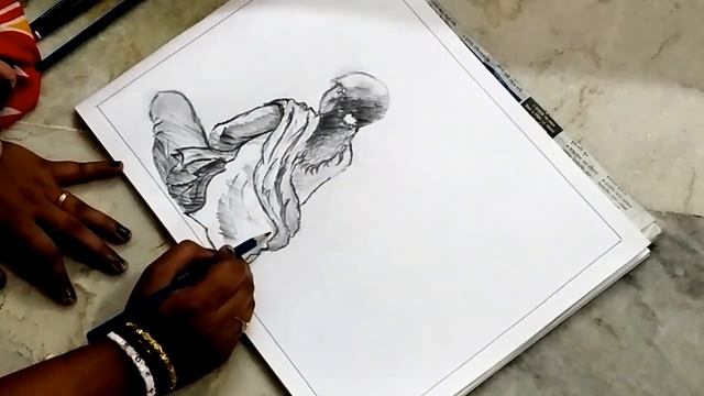 Figure sketch in pencil ||online figure sketch ||figure drawing смотреть онлайн