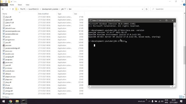 Como instalar/configurar Java Open JDK 17 no Windows 10 смотреть онлайн