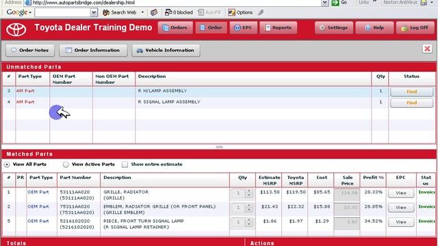 Toyota Auto PartsBridge Dealer Overview смотреть онлайн