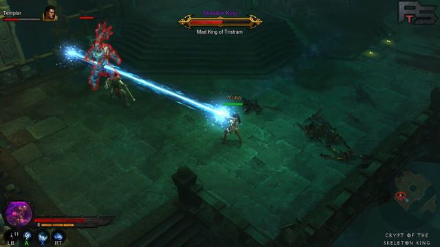 Diablo III XBOX 360 Skeleton King Fight смотреть онлайн