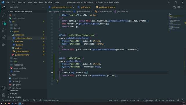 Discord Bot Dashboard #36 - Fetch Guild Ban Analytics by Date Range смотреть онлайн