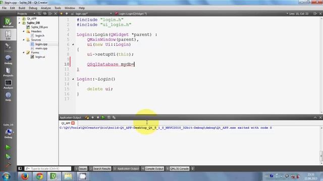 QT C++ GUI Tutorial - How to connect Qt to SQLite смотреть онлайн