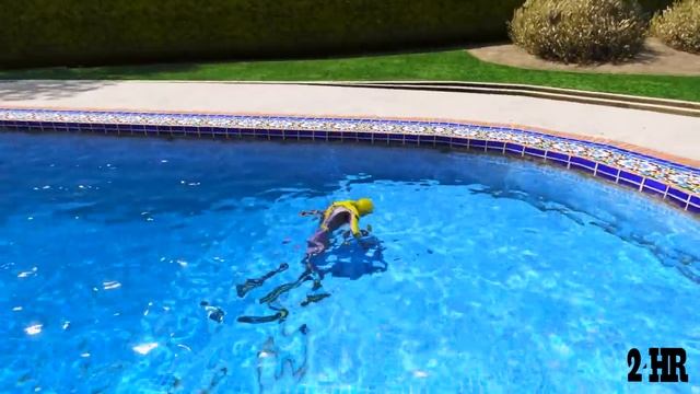 GTA 5 Rainbow Spiderman Falling Into Pool (Spider-Man Jumps & Ragdolls) #9 смотреть онлайн