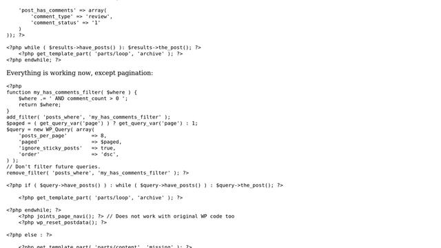 Wordpress: WP_Query posts with comments only смотреть онлайн