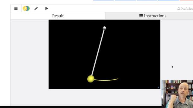 How to create a 3D model of a swinging pendulum using python. смотреть онлайн