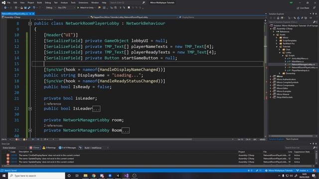 How To Make A Multiplayer Game In Unity - Lobby - Readying Up смотреть онлайн