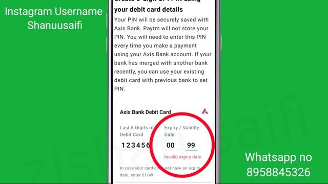 Fix Debit Card Invalid expiry date problem solve in Paytm смотреть онлайн