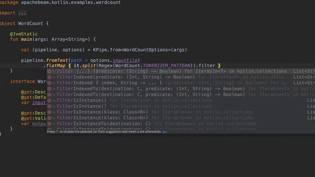simple kotlin dsl for apache beam java sdk смотреть онлайн