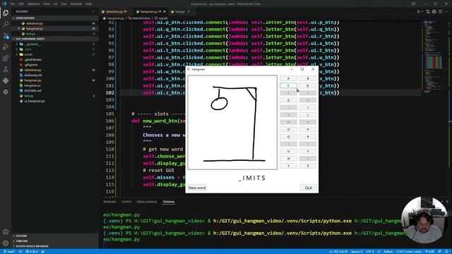 GUI Hangman 6 - Controller Module (End of Game) смотреть онлайн