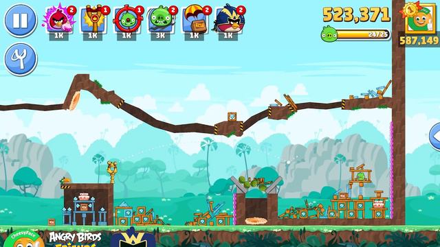 Angry Birds Friends Tournament 1210 Level 1 No Power UP PLUS смотреть онлайн