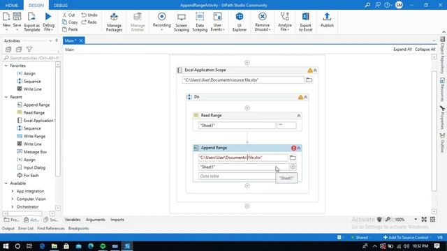 Uipath - Append range activity tutorial | Excel append range in uipath | append range in uipath смотреть онлайн