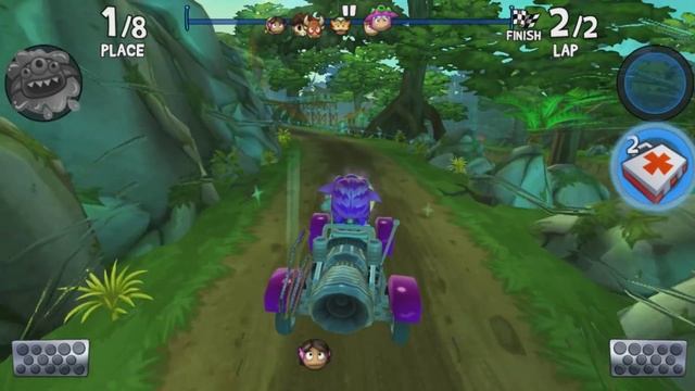 Beach Buggy Racing 2 - Lunar Rover Ft Mikka - Game Play смотреть онлайн