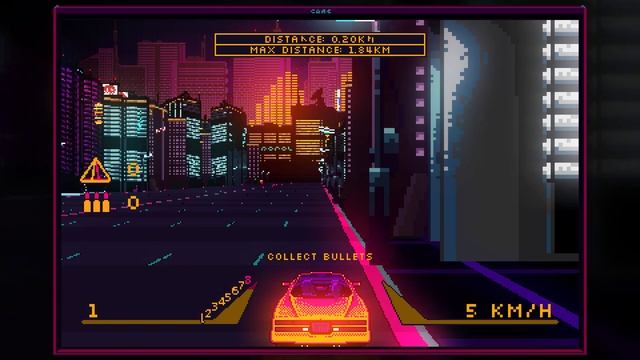 PalmRide - Experiment - Pseudo 3D retro Synthwave racing game смотреть онлайн