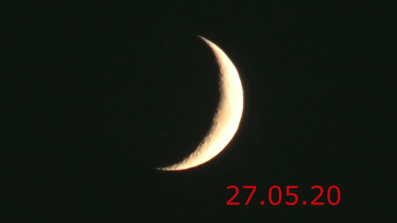 Как вырастает Луна за 4 суток.