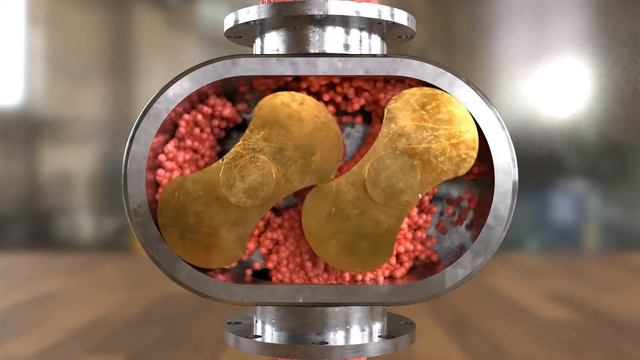 Принцип работы двухлопастного нагнетателя Рутса (лопастного насоса). смотреть онлайн