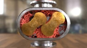 Принцип работы двухлопастного нагнетателя Рутса (лопастного насоса).