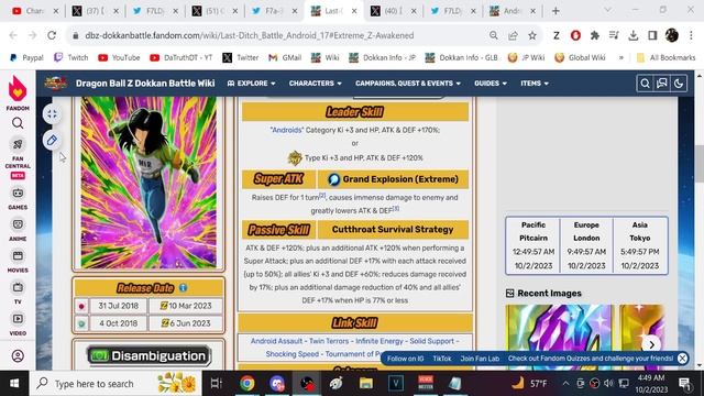 NOW WE ARE COOKING!!! FULL DETAILS FOR BUSTED DOKKANFEST TOP ANDROIDS 17 & 18! (DBZ: Dokkan Battle) смотреть онлайн